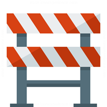 construction barrier icon by iconexperience.com